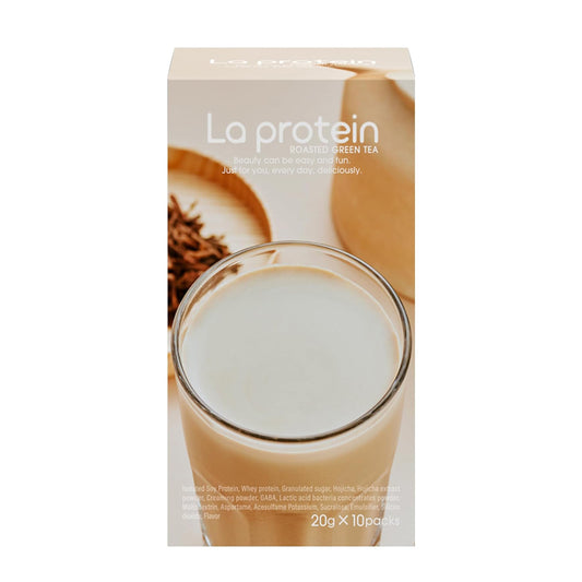 【La protein】女性專用代餐蛋白飲-焙茶（20g*10包）